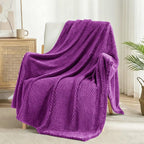Exclusivo Mezcla Large Waffle Fleece Throw Blanket by ExclusivoMezcla