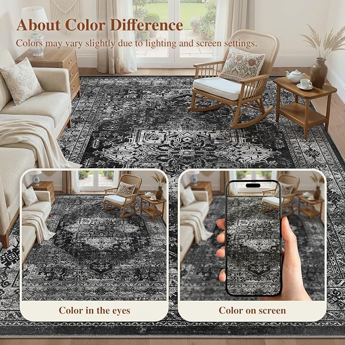 UERMEI 10x14 Area Rug Living Room Rugs - Image 7