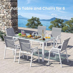 Jocoevol 7 Piece Patio Dining Sets - Image 2