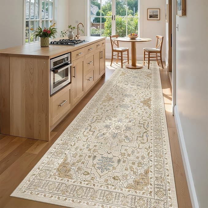 Madane Hallway Runner Rug 3x12 Washable Kitchen Runners 12ft, Soft Low-Pile - Image 2