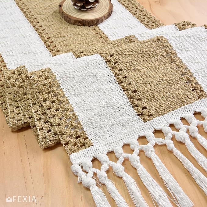 FEXIA Boho Table Runner with Tassels - Image 6