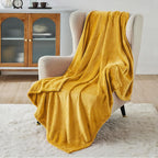 Bedsure GentleSoft Gold Fleece Throw Blanket - Image 2