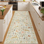 DUKINO 3x8 Runner Rug, Animal Washable Runner Rug - Image 6