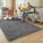 Ophanie 5x7 Area Rugs for Living Room Grey, Fluffy Shag Large Fuzzy Plush Soft - Image 6