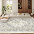 8x10 Area Rugs for Living Room, Large Washable Rug, Dining Room, Low Pile by Zesthome
