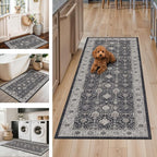 3 Pieces Kitchen Rug Sets: Farmhouse Washable Non-Slip Floor Mat - Image 3