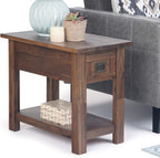 SIMPLIHOME Monroe Narrow Side Table – 14 inch Wide Solid Acacia Wood End Table - Image 11