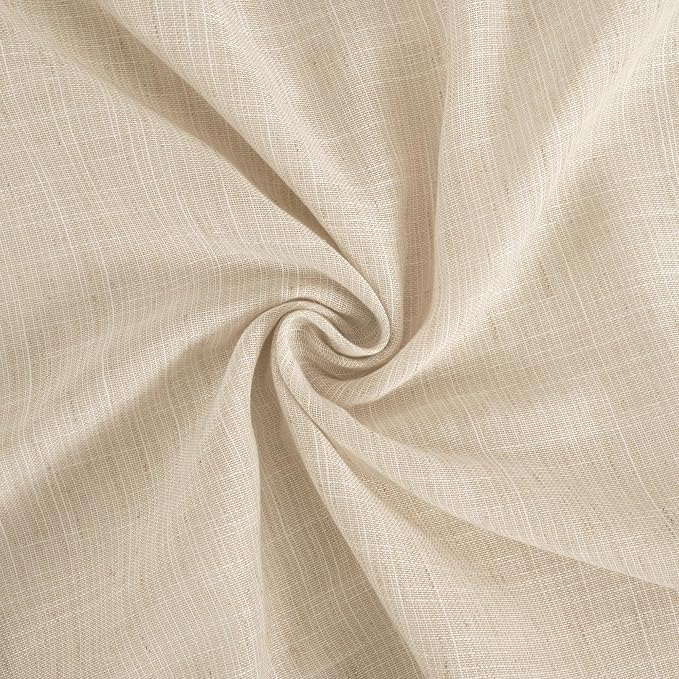 BGment Burlap Linen Curtains 36 Inch Length, Sheer Cafe Drapes Lightweight - Image 8