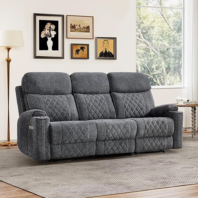 HAOMARKETS Power Oversized Reclining Sofa Couch by HAOMARKETS