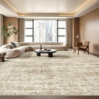 8x10 Area Rugs for Living Room, Large Washable Rug, Dining Room, Low Pile by Restydon