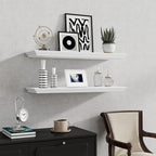 Fun Memories Floating Shelves 32 Inch Long, 9.3 Inch Deep Classic Crown Molding - Image 7