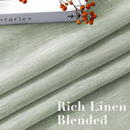 H.VERSAILTEX Linen Curtains Flax Linen Blended Curtain Panels - Image 4