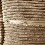 MIULEE Decorative Euro Sham Throw Pillow Covers 22x22 Inch Khaki 2 Pack | Boho - Image 4