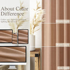 Peach Linen Curtains 84 inches Long - Image 5