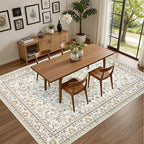 10x14 Area Rugs Living Room: Washable Vintage Rug - Image 4