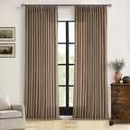 Dutch Cocoa Pinch Pleated 90 Inch Light Filtering Linen Curtains | Semi Sheer - Image 7