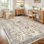 Madane 5x7 Area Rugs for Living Room, Non-Slip Washable Rug, Soft Low Pile - Image 4