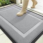 OLANLY Front Door Mat Outside 35x23, All-Season Heavy-Duty Rubber Doormat | by OLANLY