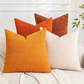 Set of 4 Soft Textured Decorative Throw Pillow Covers 26x26 Inch Cozy Farmhouse by Cozoomy