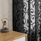 Furman Sheer Black Curtains 84 inches Long - Image 5