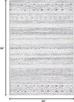 cotiled Washable 2x3 Entryway Rugs: Boho Moroccan Soft Small Rug | Solve Modern - Image 2