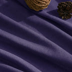 Purple Linen Blend Light Filtering Back Tab Curtains 96 Inches Long, Semi Sheer - Image 5