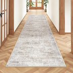 2x7 Runner Rug Non Slip, Washable Hallway Runner Rug, Taupe | Neutral Rugs - Image 5