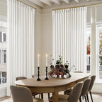Beige White Pinch Pleated Extra Wide Curtain Panels 90 Inches Long 100 Wide | - Image 2