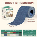 BESEZX Linen Fabric Repair Tape, 3x79 Inch Self Adhesive Repair Patches - Image 2
