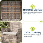 GAOMON 3-Piece Patio Furniture Set, Modern PE Rattan Conversation Set - Image 7