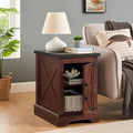 24" H Farmhouse End Table, Rustic Wood Sofa Side Table by CKEASEANFurniture