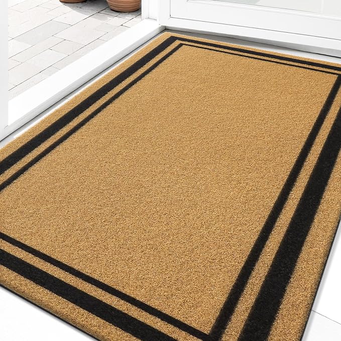 OLANLY Front Door Mat, Low Profile Doormat, Stain and Fade Resistant, by OLANLY