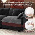 Ihanherry 114" V-Shaped Modern Sofa Modular Sectional Cloud Couch - Image 4