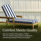 Honeycomb Outdoor Chaise Lounge Cushion - Image 3