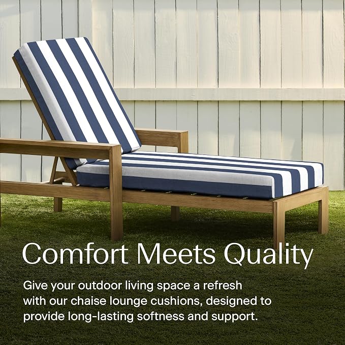 Honeycomb Outdoor Chaise Lounge Cushion - Image 3