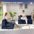 MAXYOYO 8" Folding Sofa Bed, Fold Out Chair Bed Sleeper Chair, Convertible - Image 4