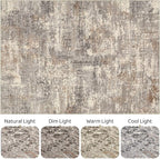 LOONGRUG 12x18 Area Rug Washable Large Neutral Modern Living Room Rugs | - Image 9