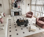 35" Cloud Coffee Table with 3 Ball Legs, Modern Minimalist Petal Center Table - Image 8