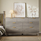BORNOON Fluted 7 Drawer Dresser, 47.2" Wide Modern Boho Chest of Drawers - Image 4