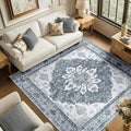 RELEANY Washable Area Rug, Square 6'x6', Water Repellent, Pet Friendly by RELEANY