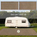 SAND MINE Reversible Mats, Plastic Straw Rug, Modern Area Rug, Large Floor Mat - Image 3