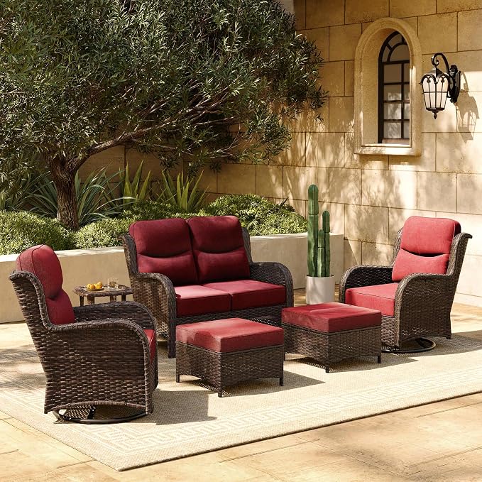 HILLGA 6-Piece Luxury Patio Furniture Set by HILLGA