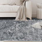 Aelenmu 6x9 Area Rugs for Living Room Washable Bedroom Dining Room Black | - Image 9