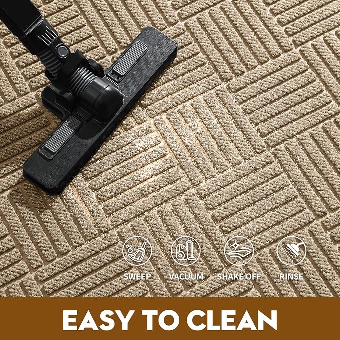 Front Door Mat, Heavy Duty Waterproof Doormat 31.5"x20", Stain Fade Resistant - Image 6