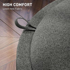 HOMCOM Round Storage Ottoman - Image 6