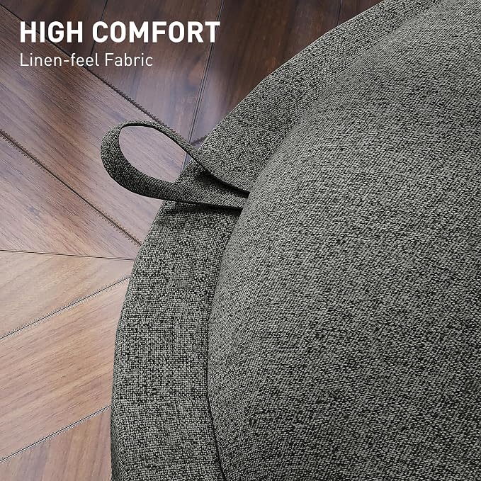 HOMCOM Round Storage Ottoman - Image 6