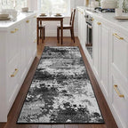 Washable 2x6 Black Runner Rug for Hallway Kitchen Entryway Non Slip | Runner - Image 3