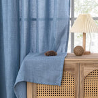 YoungsTex Blue Linen Curtains 54 Inches Length - Image 7