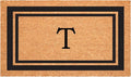 Calloway Mills 152961830T Black Border 18" x 30" Monogram Doormat by Callowaymills