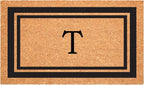 Calloway Mills 152961830T Black Border 18" x 30" Monogram Doormat by Callowaymills